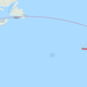 The planned route for Air Transat Flight 236 (Great Circle Mapper)
